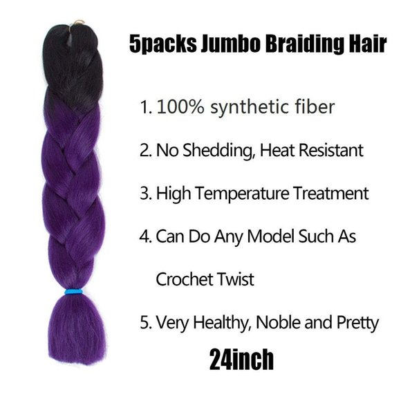 5pc Jumbo Ombre Braiding Hair Extensions